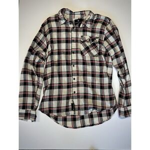 SHOUTHOUSE FLANNEL LONG SLEEVE SHIRT, Size L